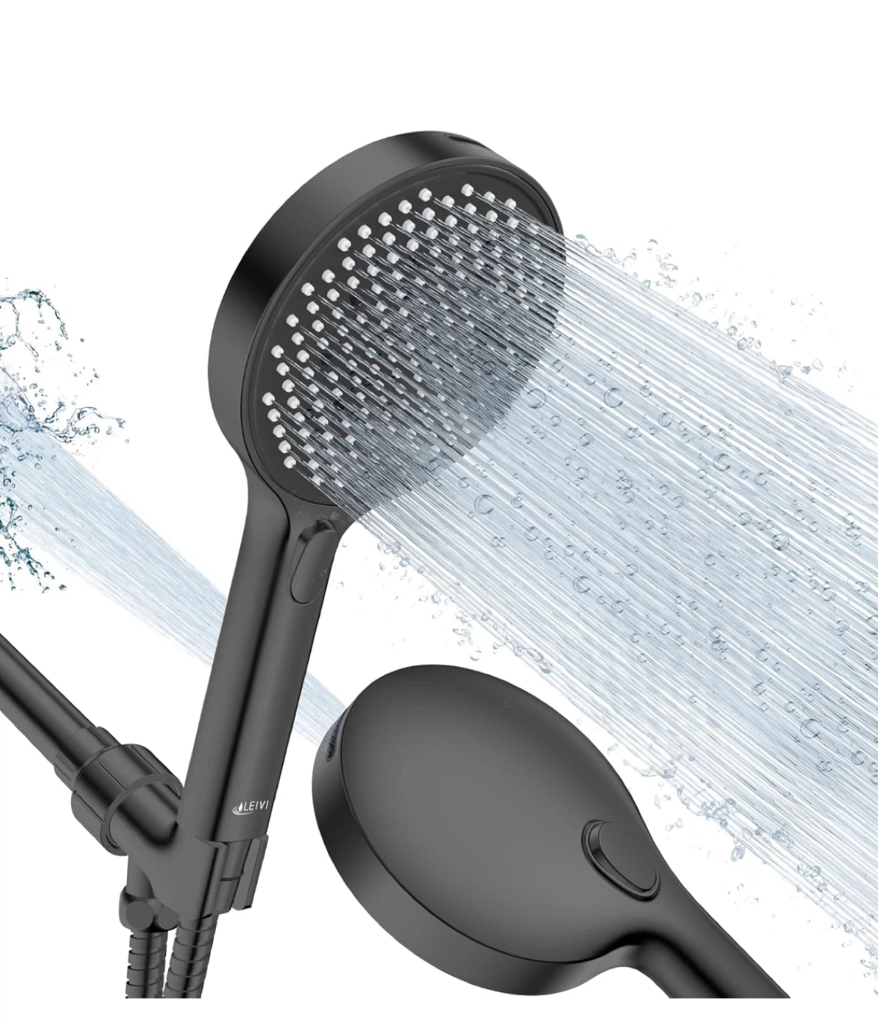 LEIVI Filtered Shower Head Black