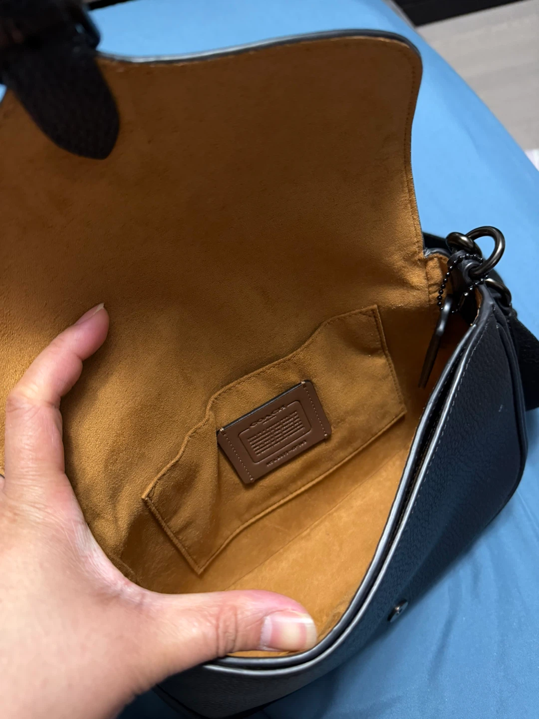 Coach Amelia Saddle Bag - Black Leather and Black hardware - photo 2