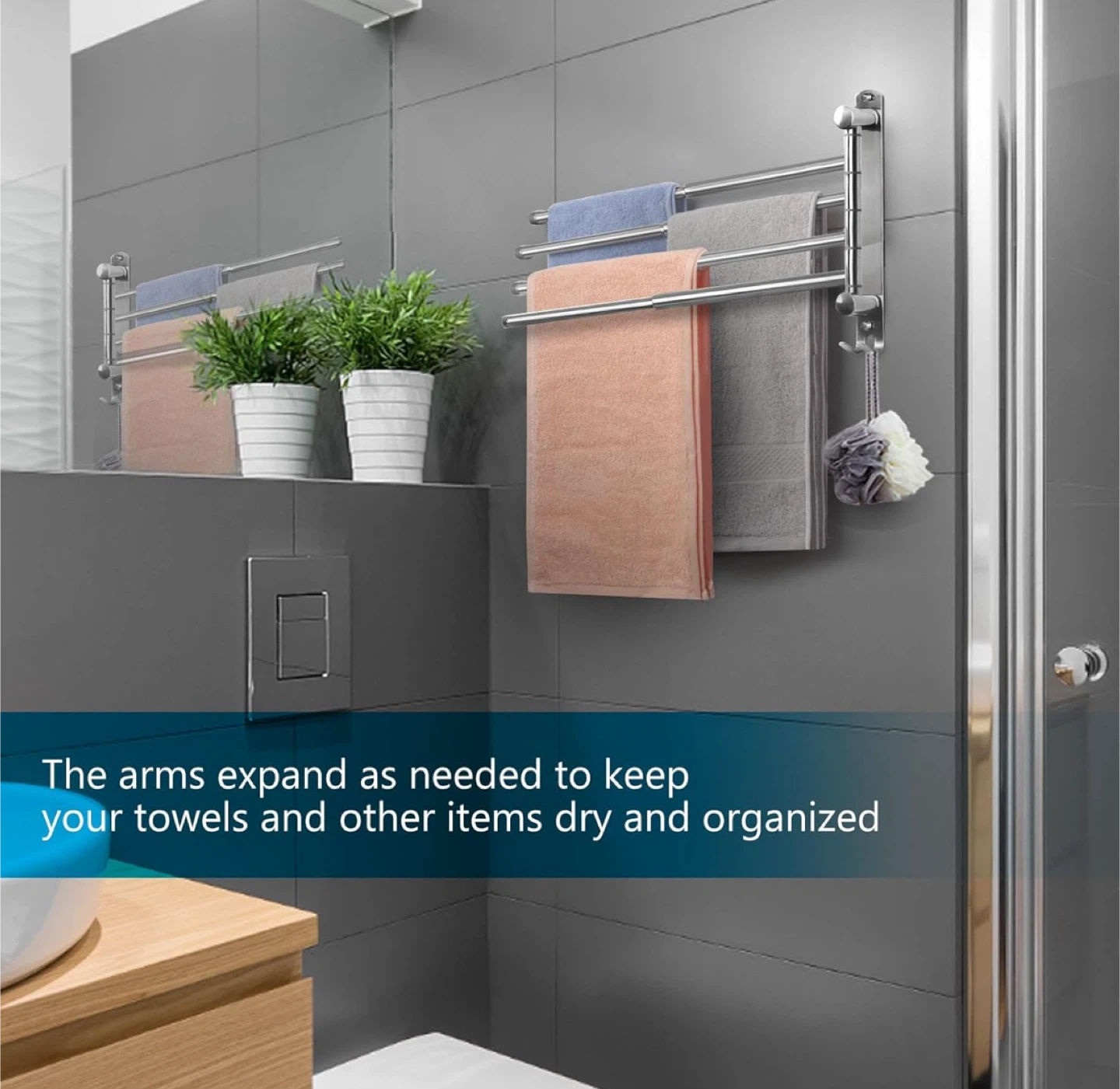 Swinging Towel Rack Holder - photo 2