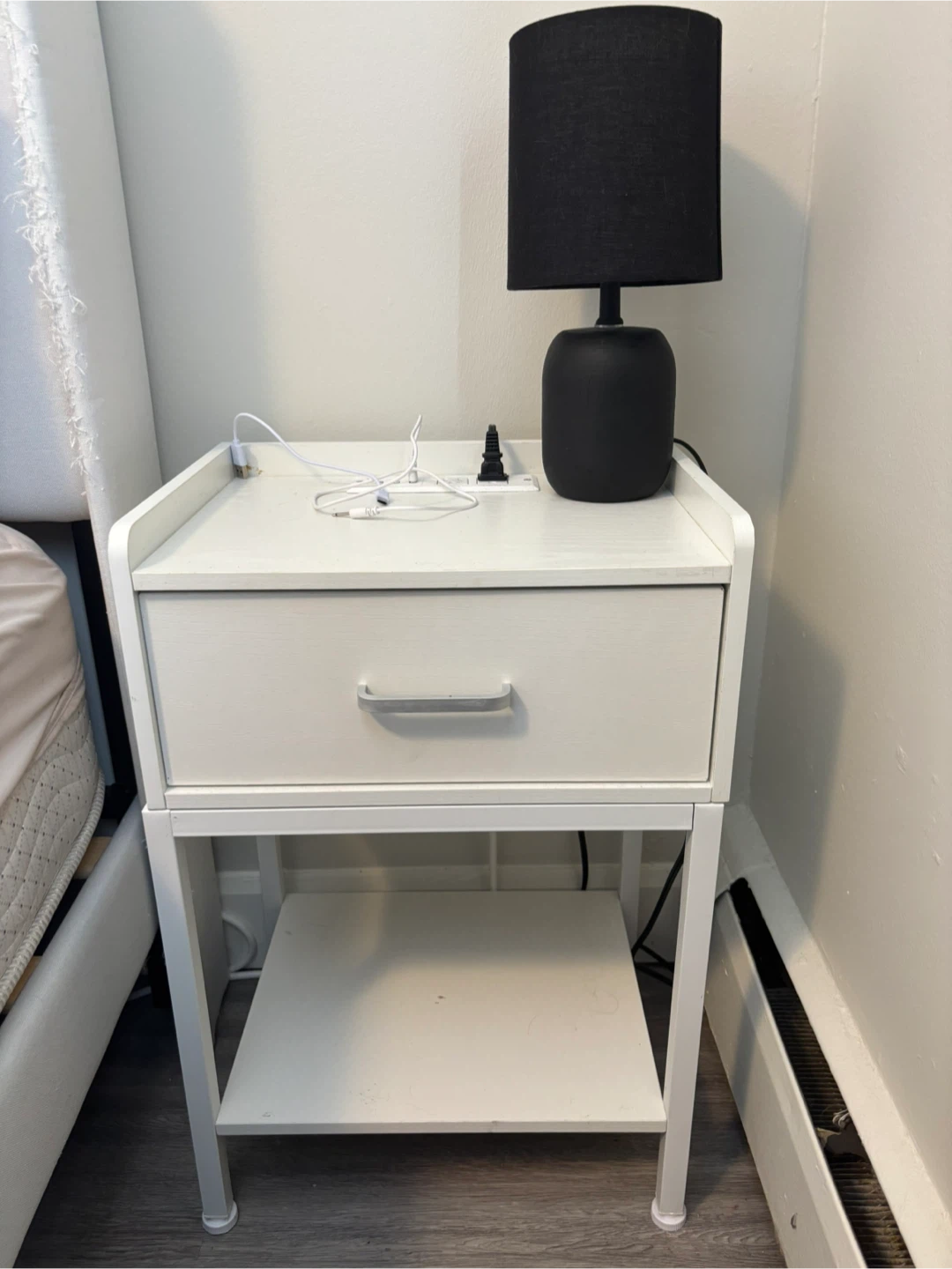 nightstands with charging stations (x2)