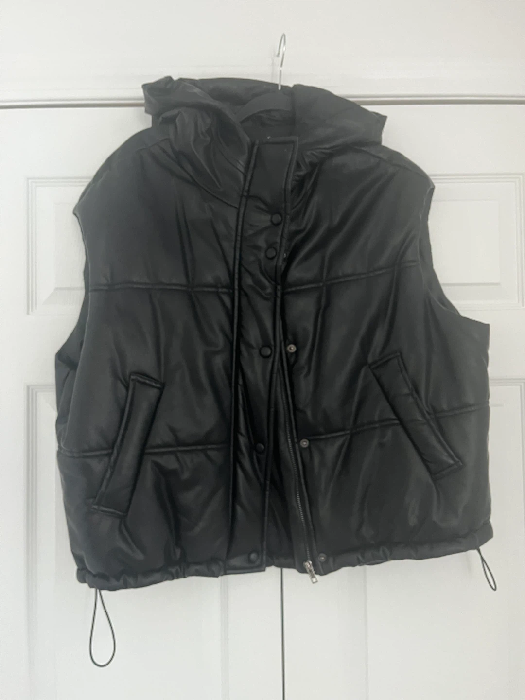 MIOU MUSE Black Puffer Vest Size ONE