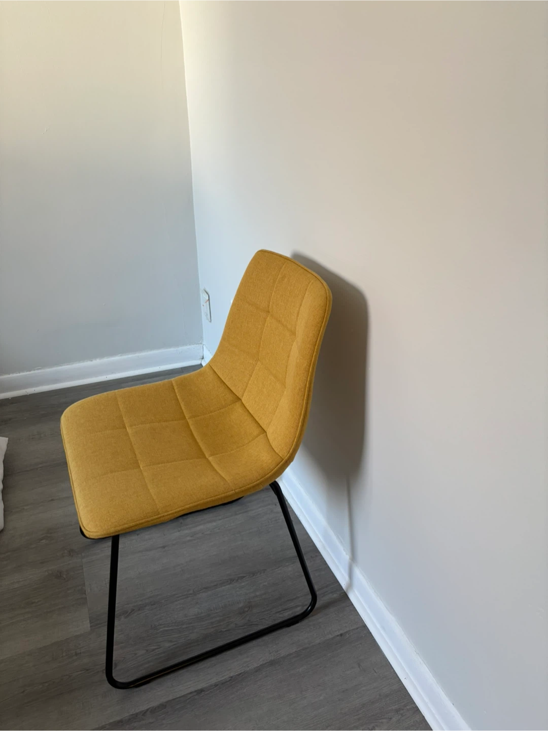 Yellow Fabric Accent Chair - photo 2