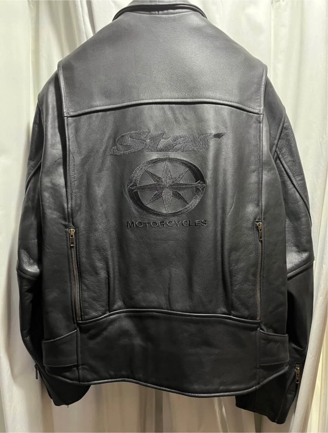 **SOLD**Yamaha Motorcycles Black Leather Jacket L/G - photo 2