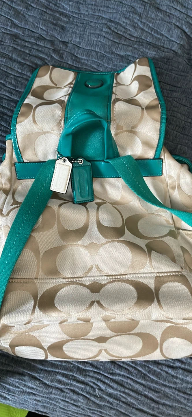 Coach Canvas Signature Backpack - photo 4