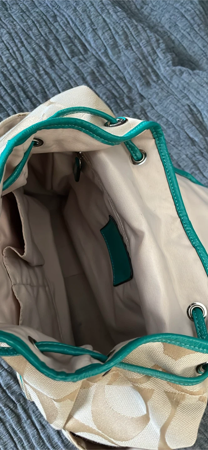 Coach Canvas Signature Backpack - photo 3