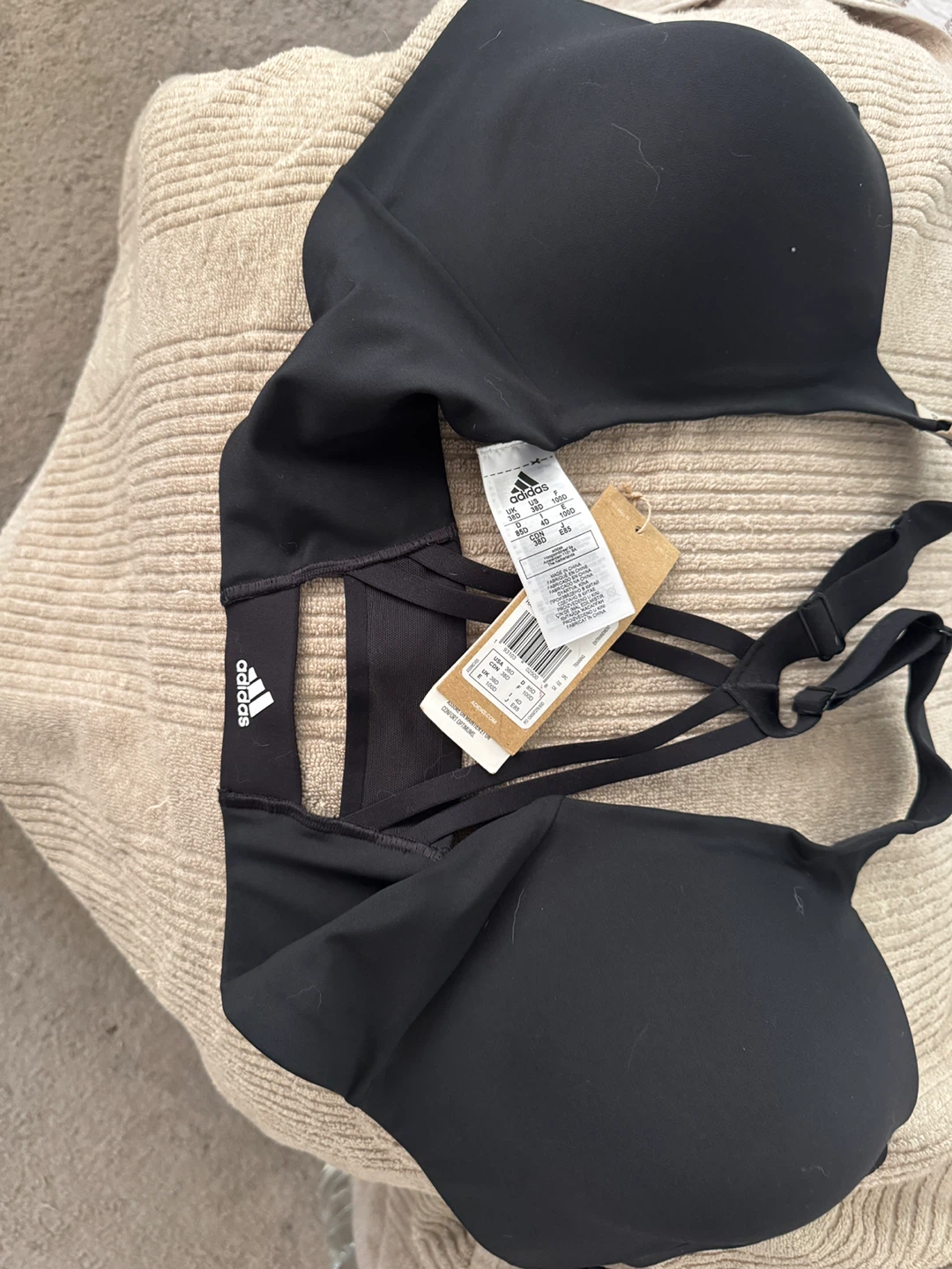 Adidas High Support Sports Bra Black 38D - photo 4