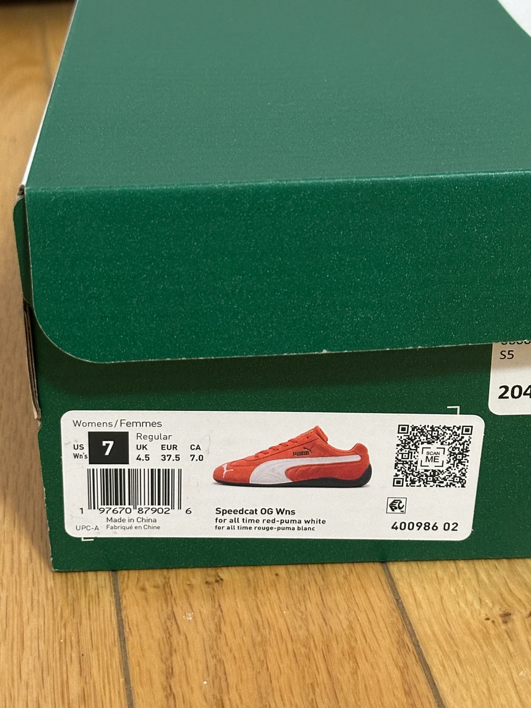 Puma Speedcat OG Wns Red/White Sneakers Size 7 - photo 3