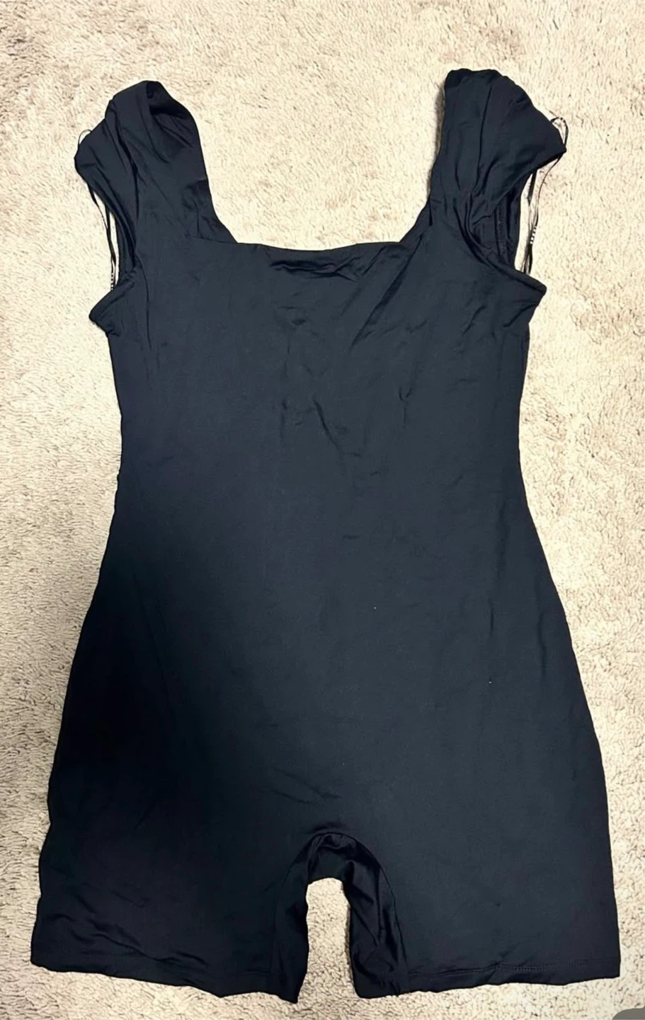 ICONE PAR SIMONS Square Neck Bodysuit - Black