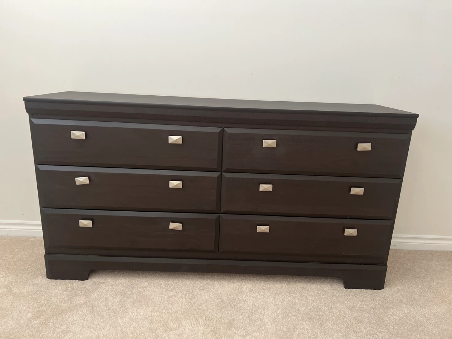 Dark Brown 6-Drawer Dresser