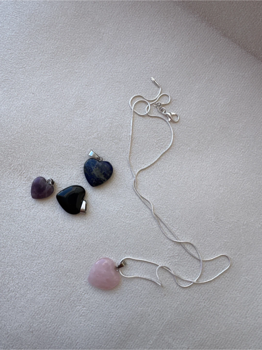 Heart Shaped Crystals Pendants & Necklace - photo 3