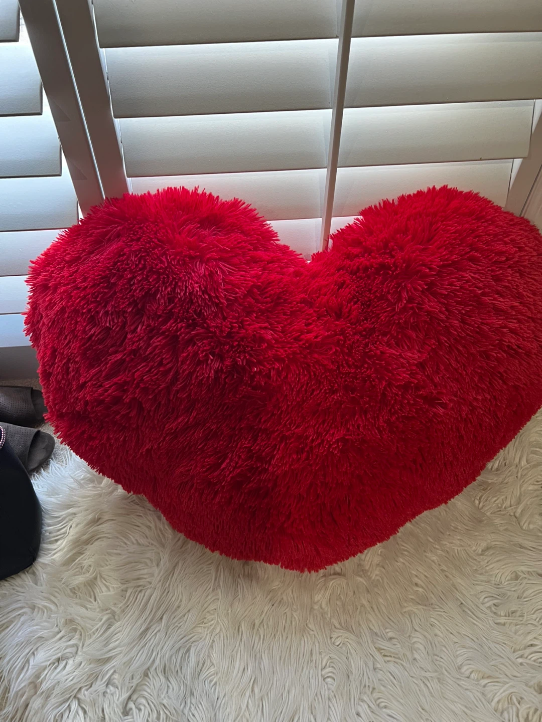 Plush Red Heart Pillow