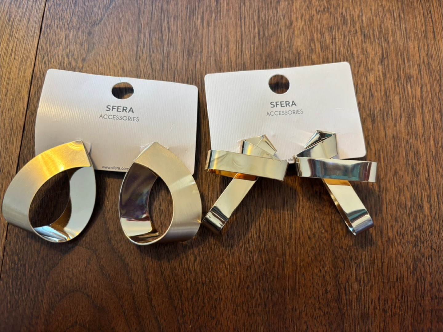 Sfera Accessories Gold Tone Drop Earrings