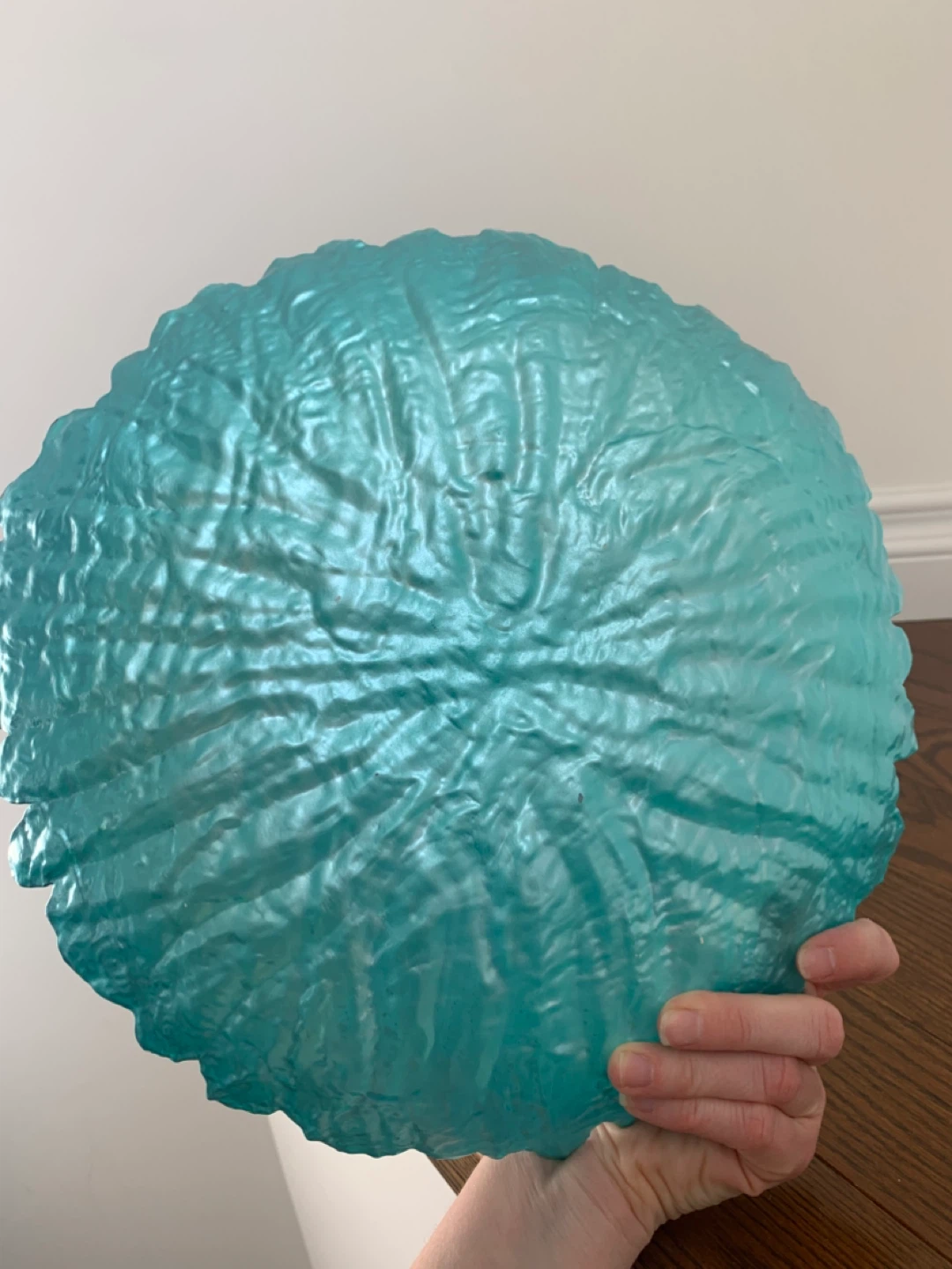 Handmade Teal Decorative tray - photo 4
