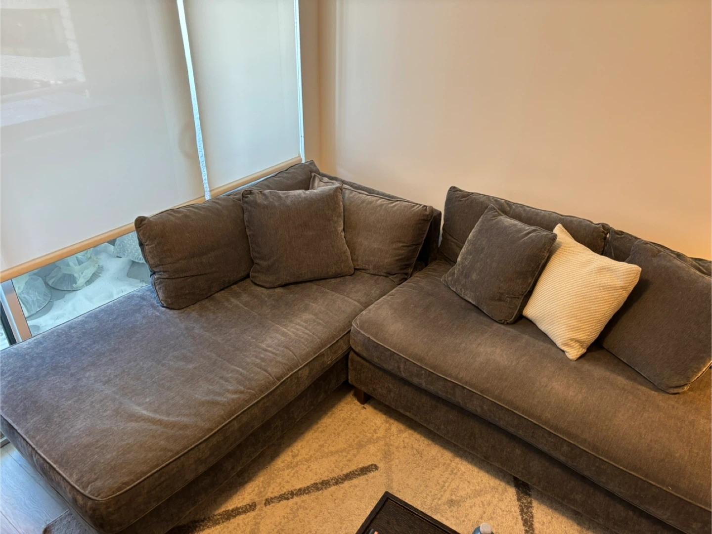 Grey Sectional corner Sofas with Chaise - photo 4