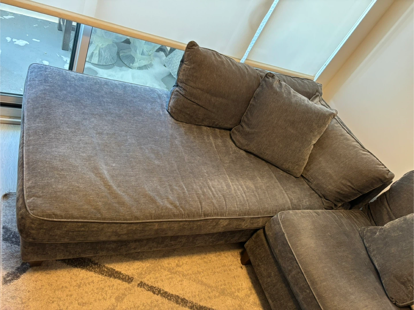 Grey Sectional corner Sofas with Chaise - photo 5