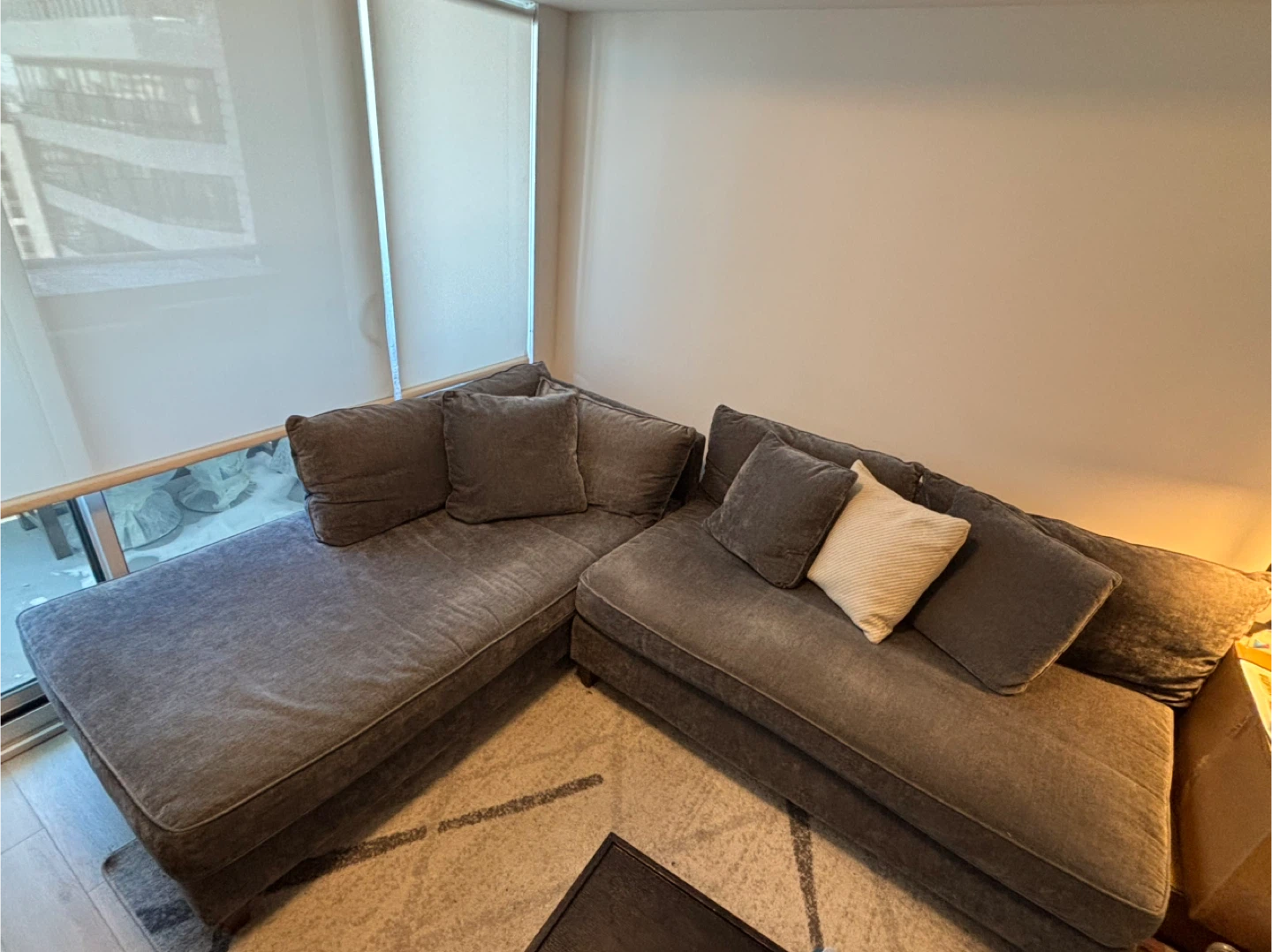 Grey Sectional corner Sofas with Chaise - photo 2