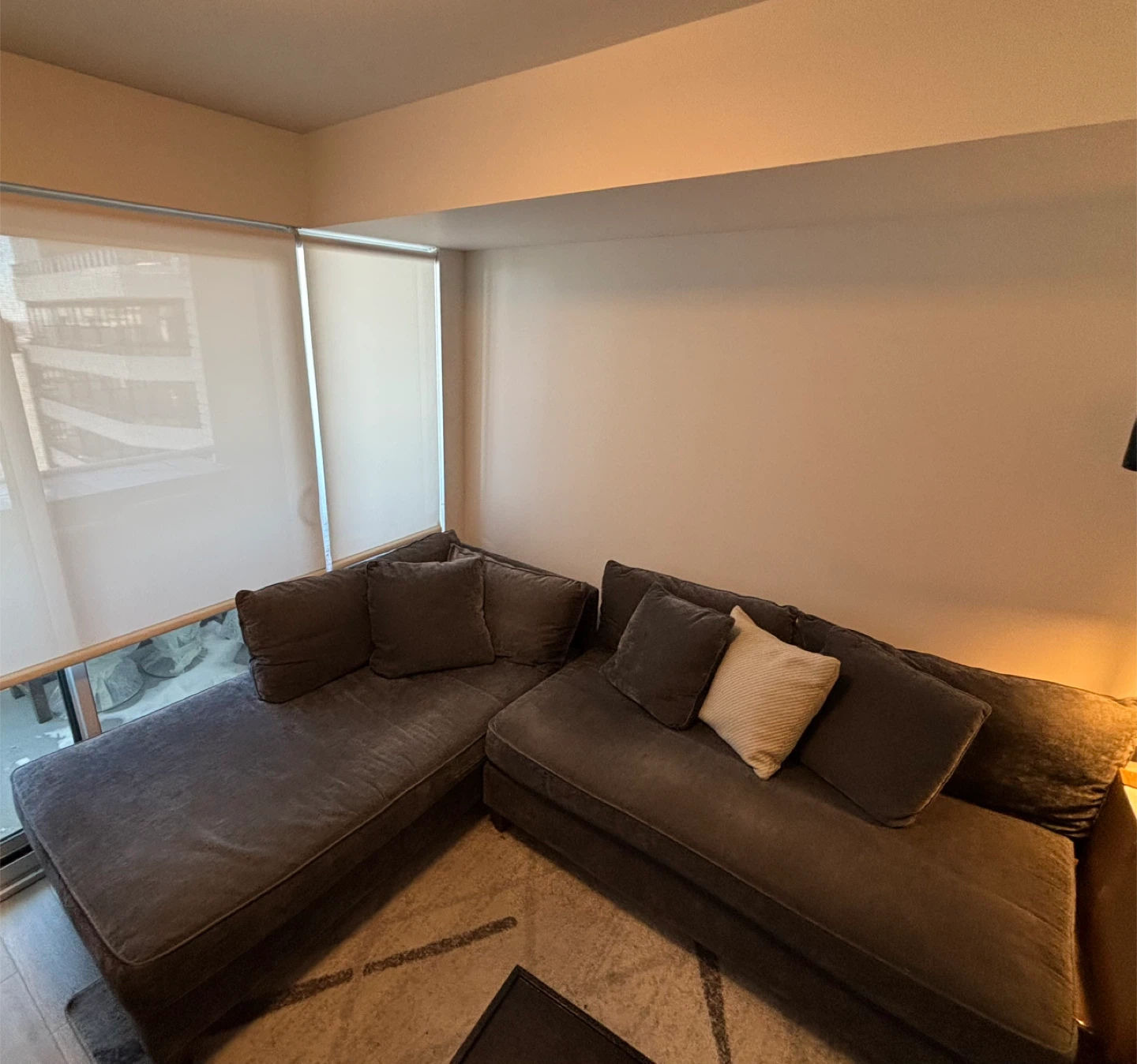 Grey Sectional corner Sofas with Chaise