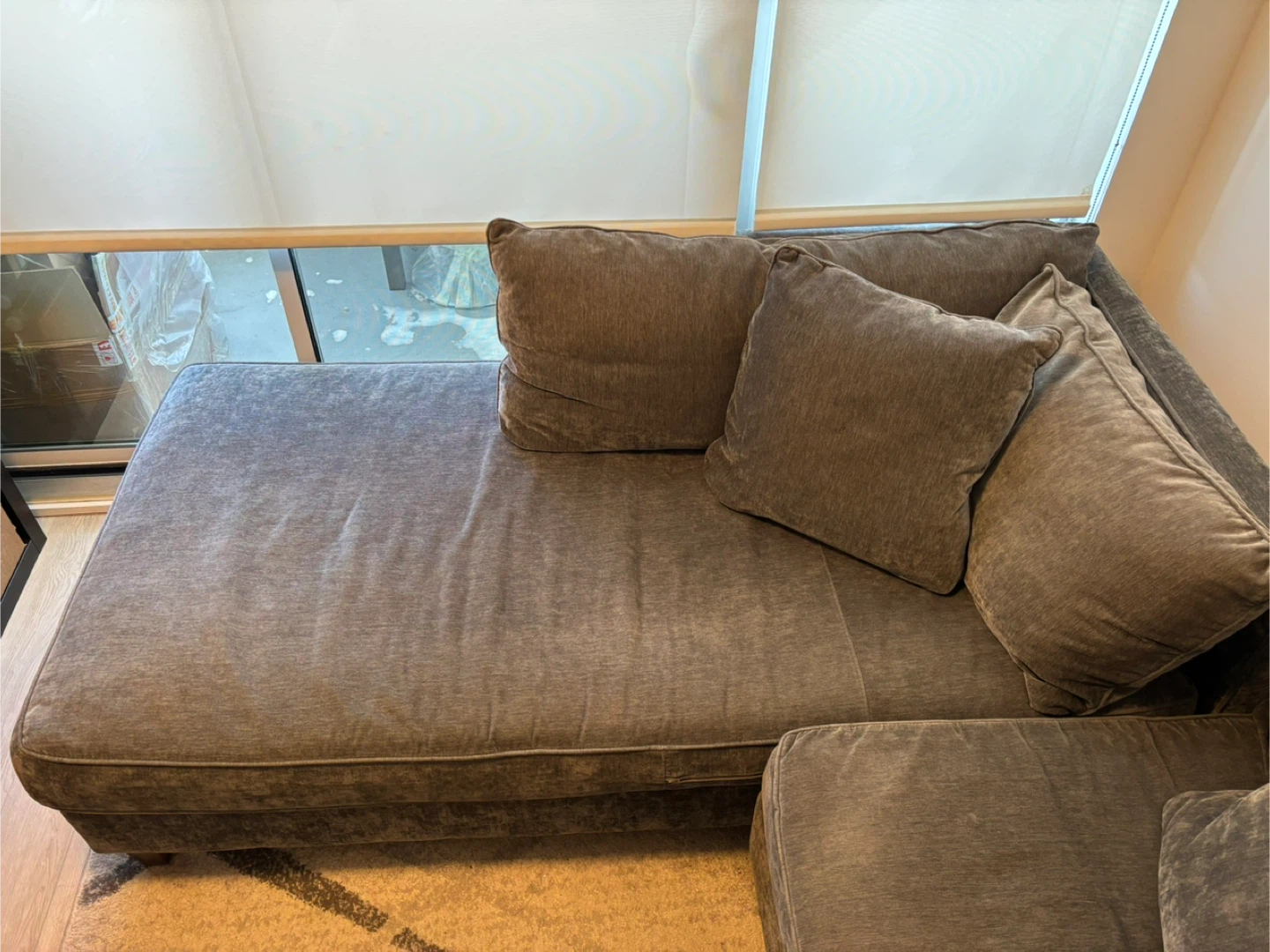Grey Sectional corner Sofas with Chaise - photo 3