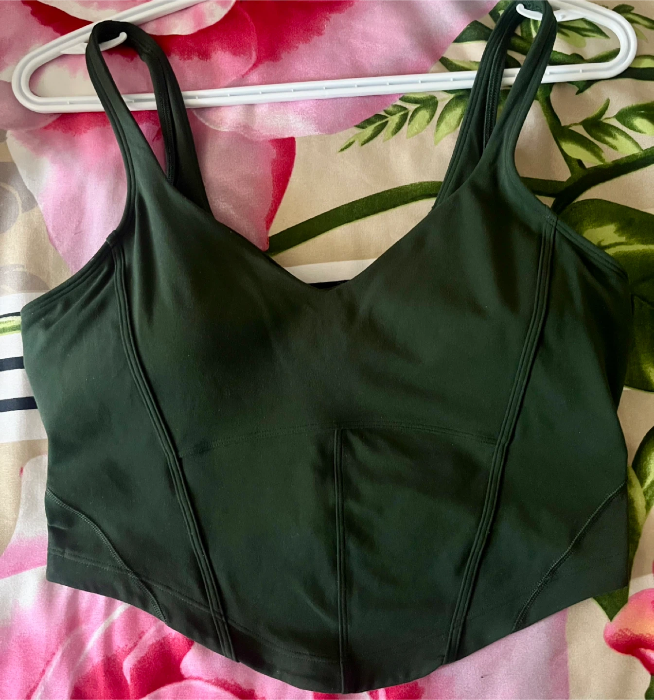 Lululemon Align V-Neck Corset Tank Top - Dark Green - photo 2