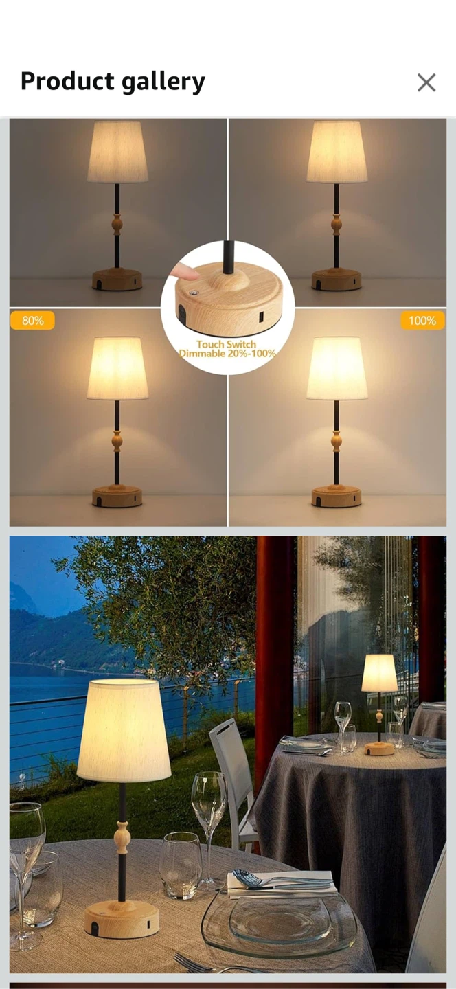MEIXISUE Rechargeable Table Lamp - photo 2