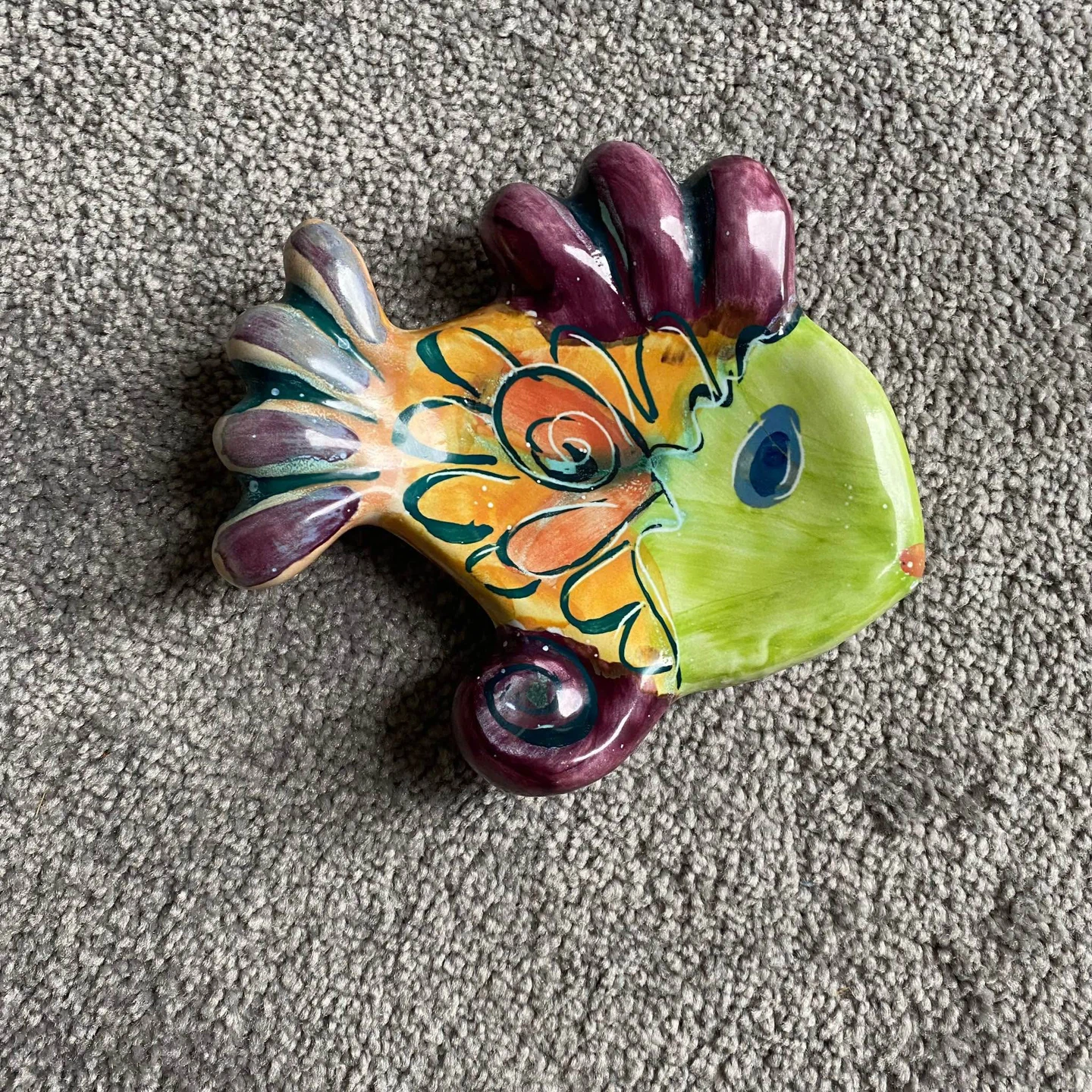 Ceramic Decorative Fish Wall Plaque - Richard Mind