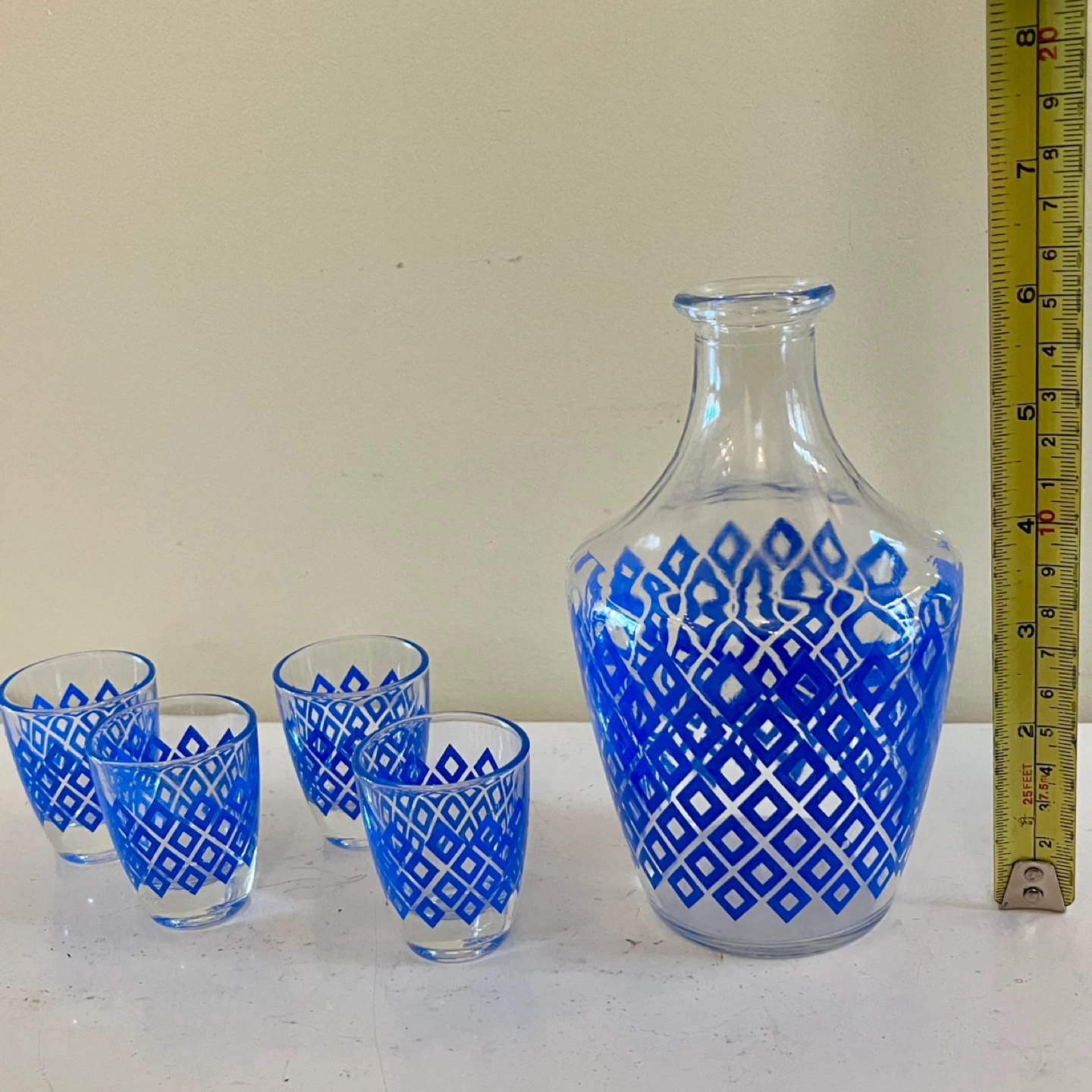 MCM Cristallerie D'Arques Liqueur Decanter Set