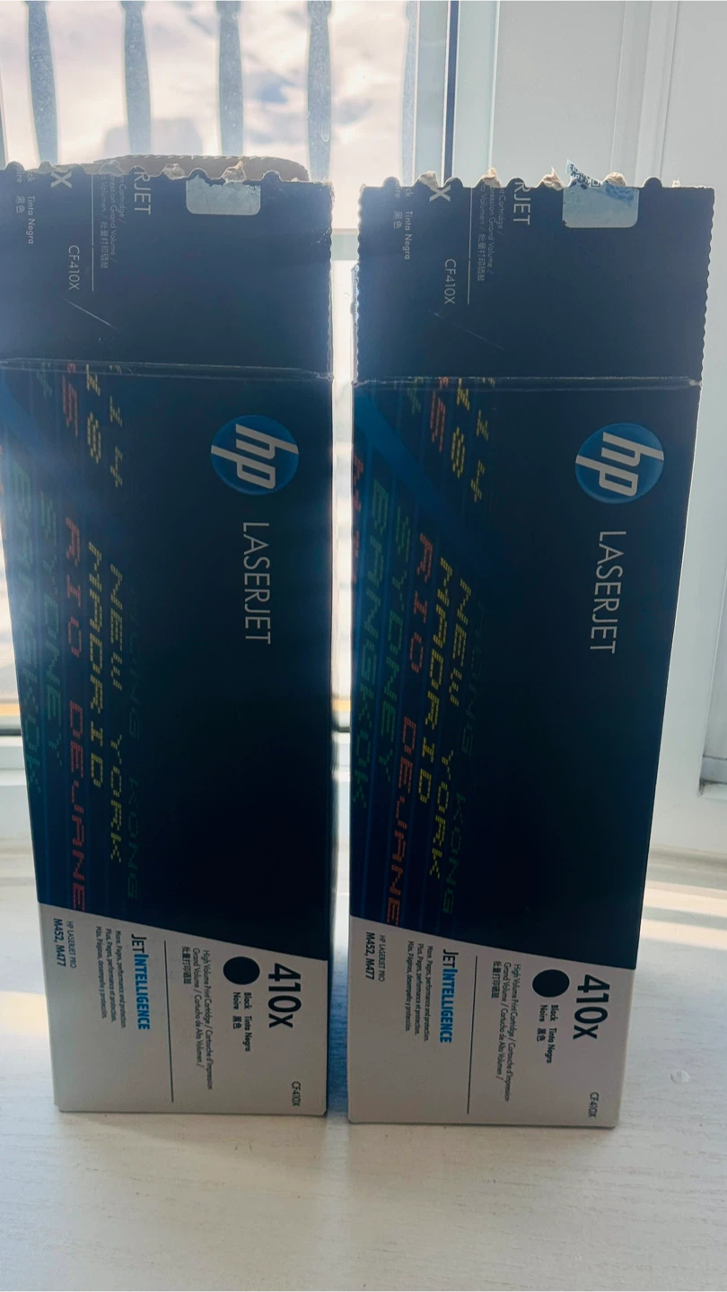 2 x HP LaserJet 410X Black Toner Cartridges