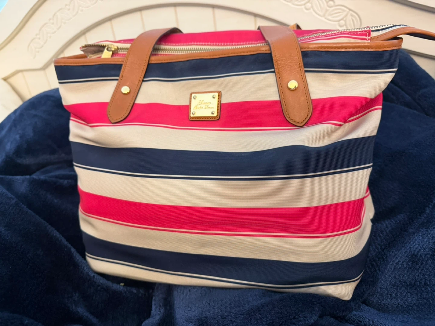 Lauren Ralph Lauren Striped Tote Bag