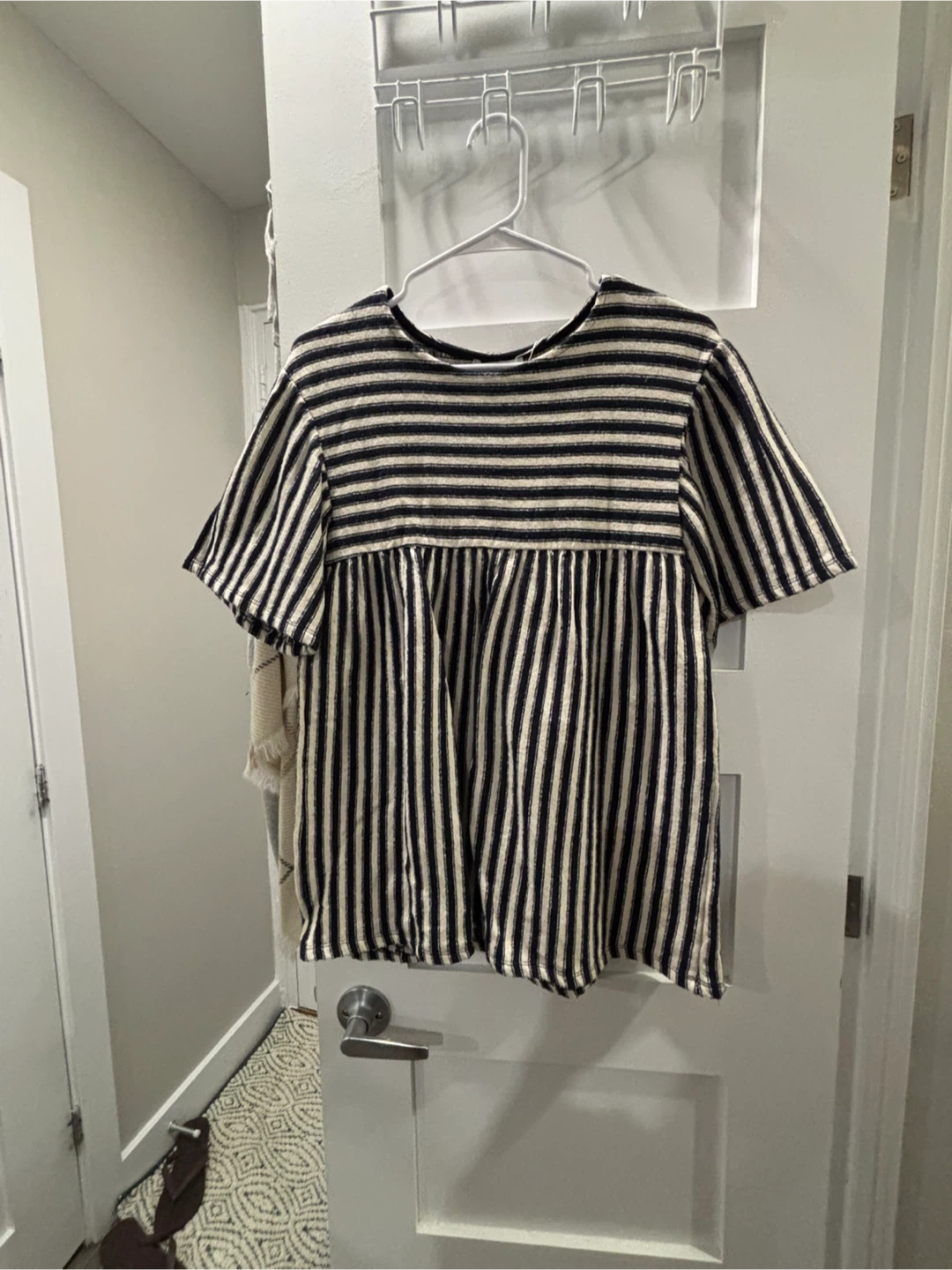 Striped Baby Doll Top