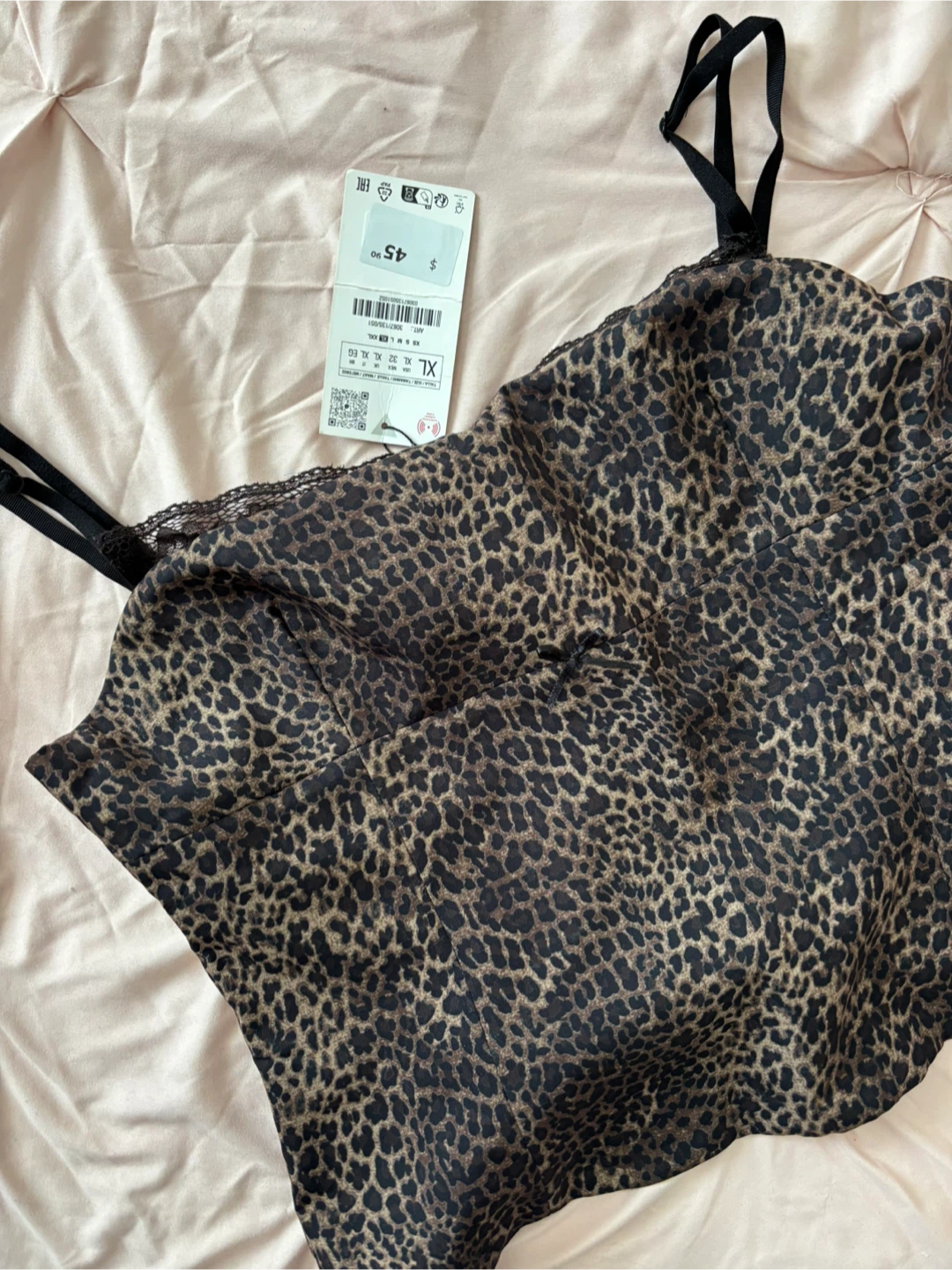 New ZARA Leopard Print Top XL