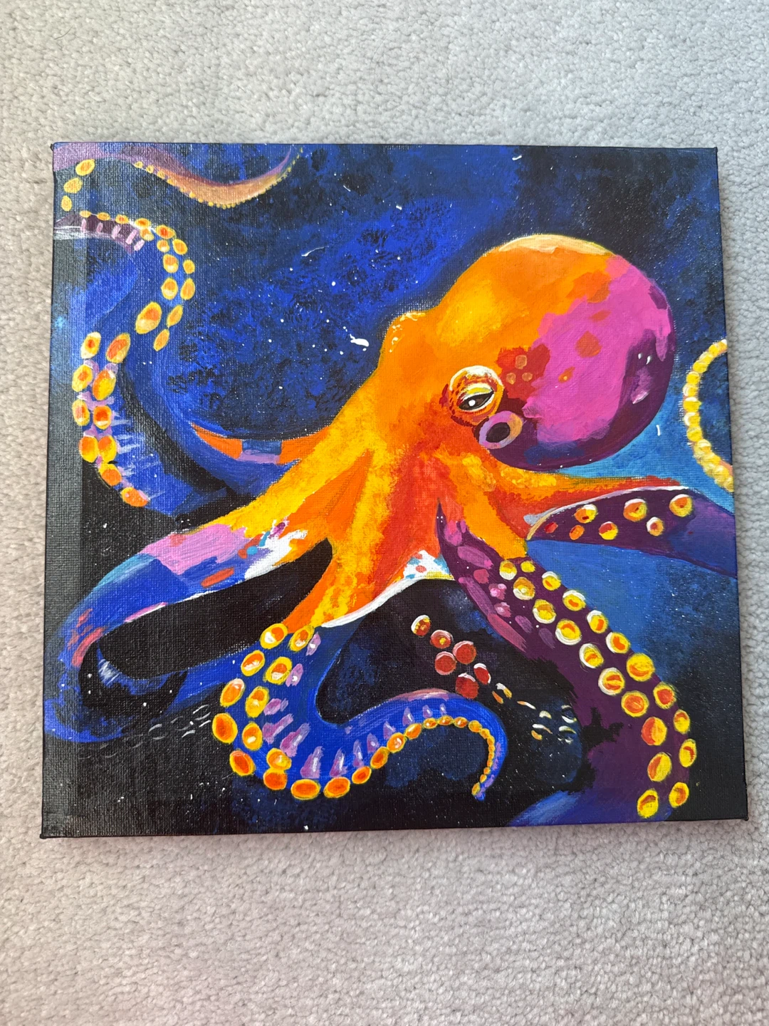 Vibrant Octopus Canvas Art Painting