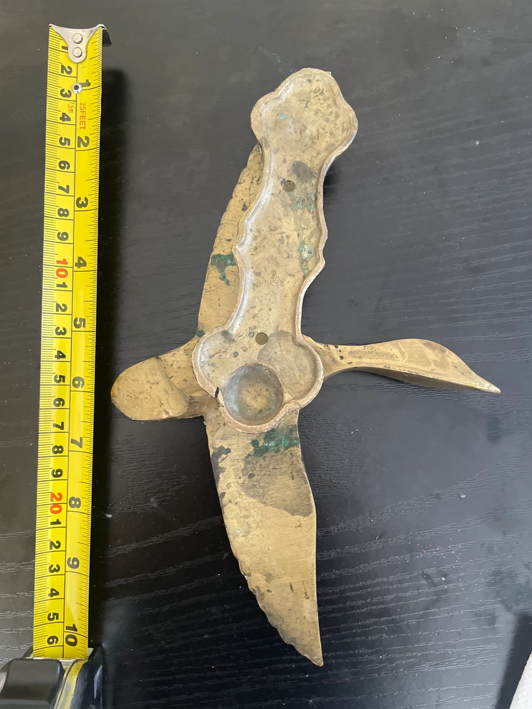 Vintage Brass Flying Duck Door  Knocker - photo 2