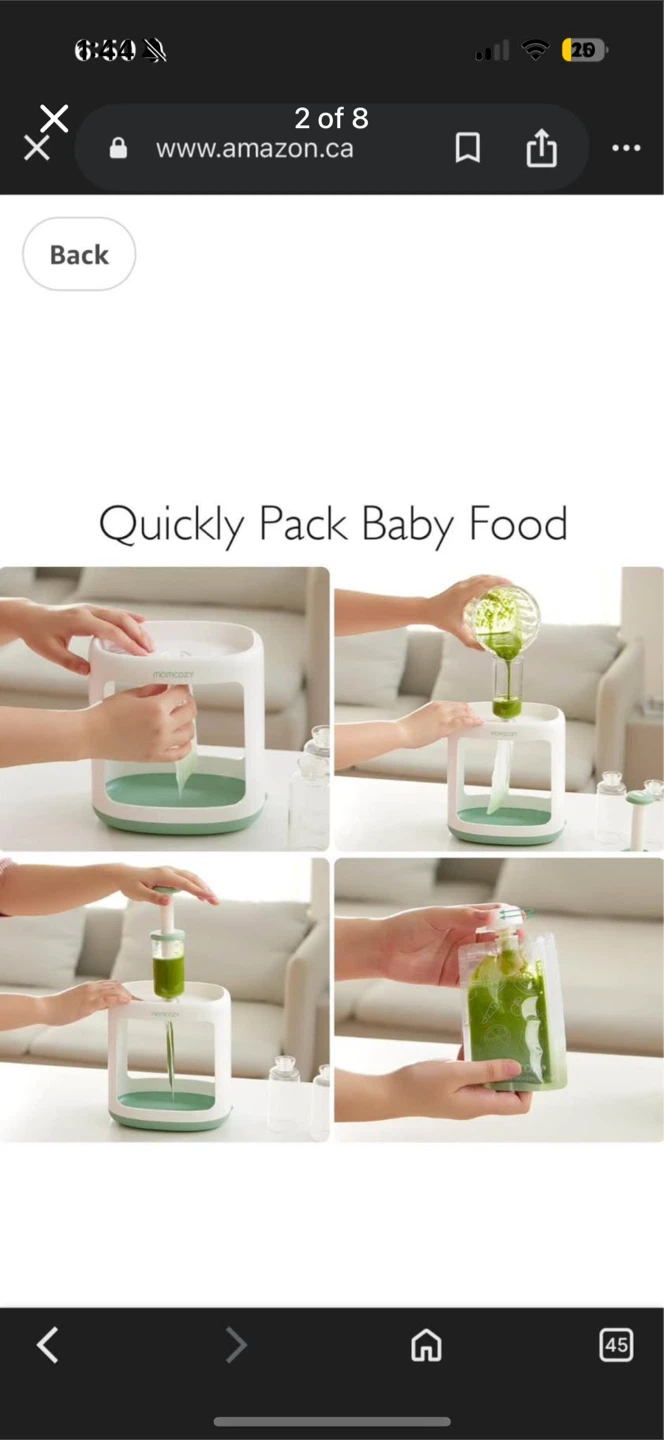 Momcozy Baby Food n Squeeze Station with Reusable Pouches - photo 2