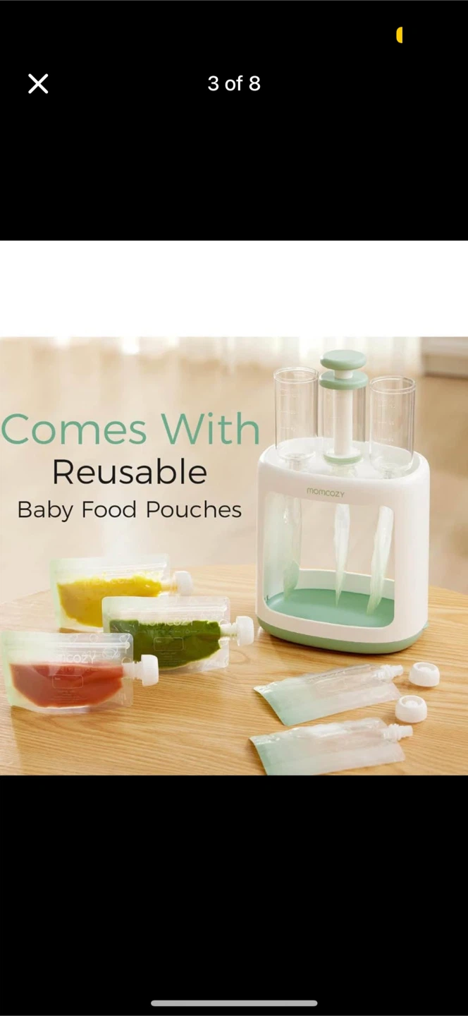 Momcozy Baby Food n Squeeze Station with Reusable Pouches - photo 3