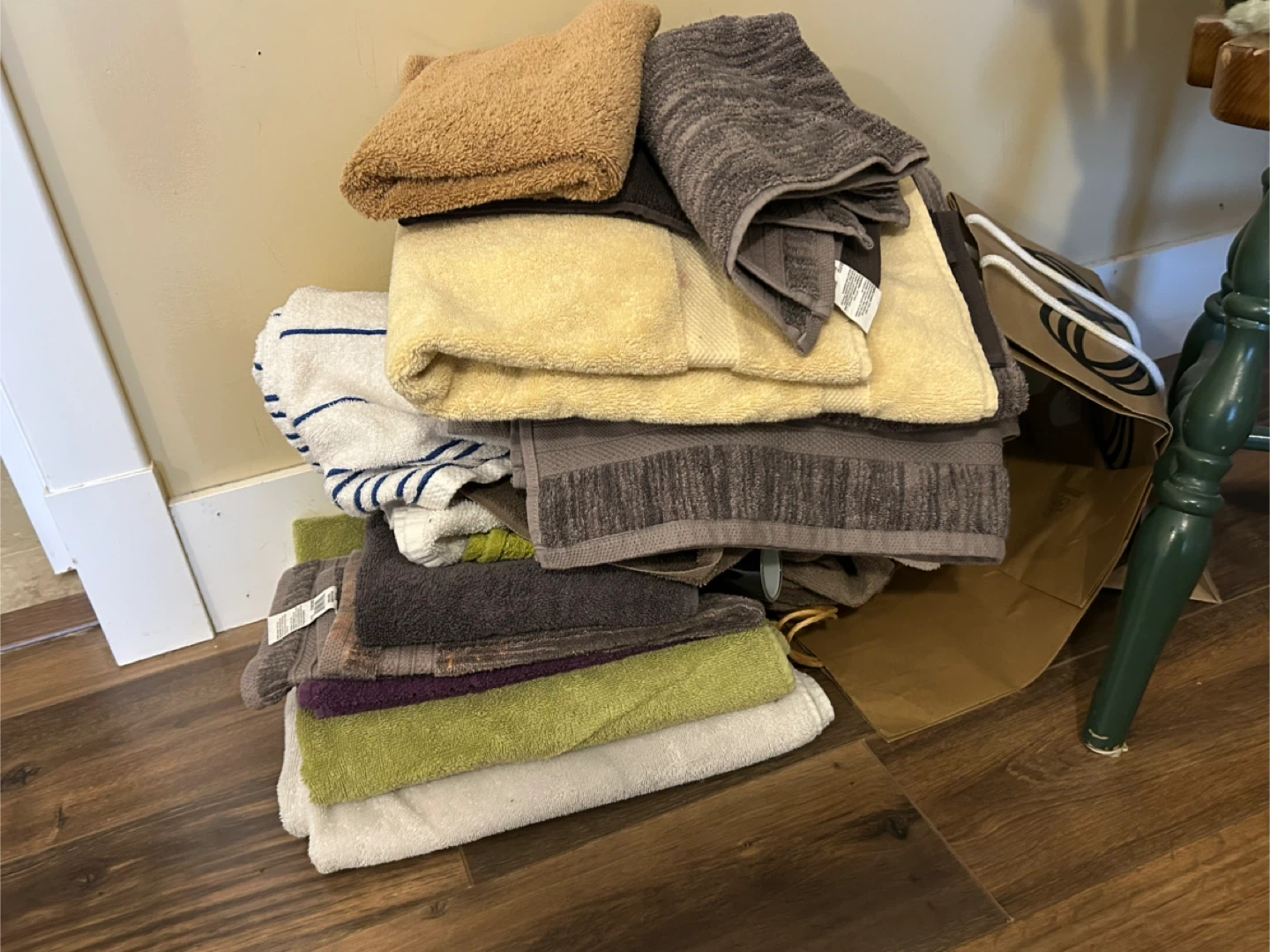 Bundle of assorted towels