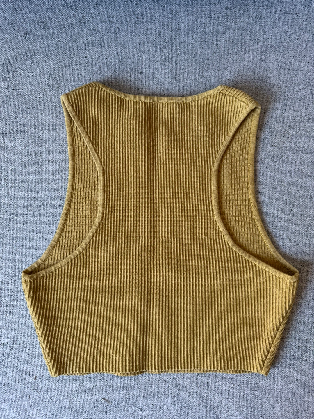 Babaton Yellow Ribbed Top , Size X-Small - photo 2