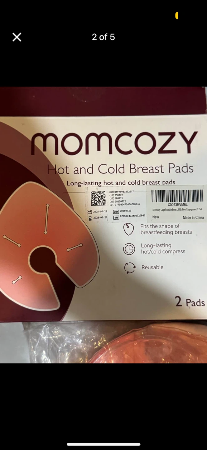 Momcozy Hot and Cold Breast Pads with 2 Soft Covers