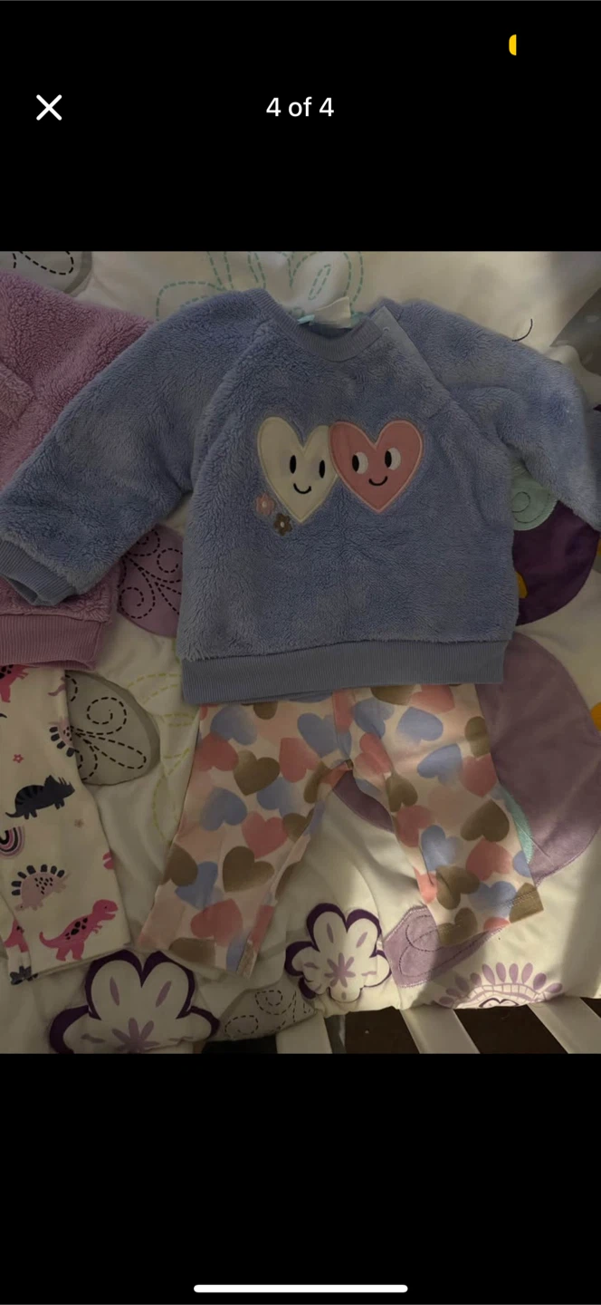 Girls Fleece Sweatsuit Set - 2pc - photo 3