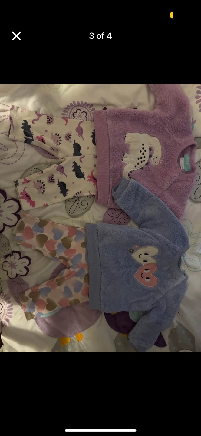 Girls Fleece Sweatsuit Set - 2pc - photo 2