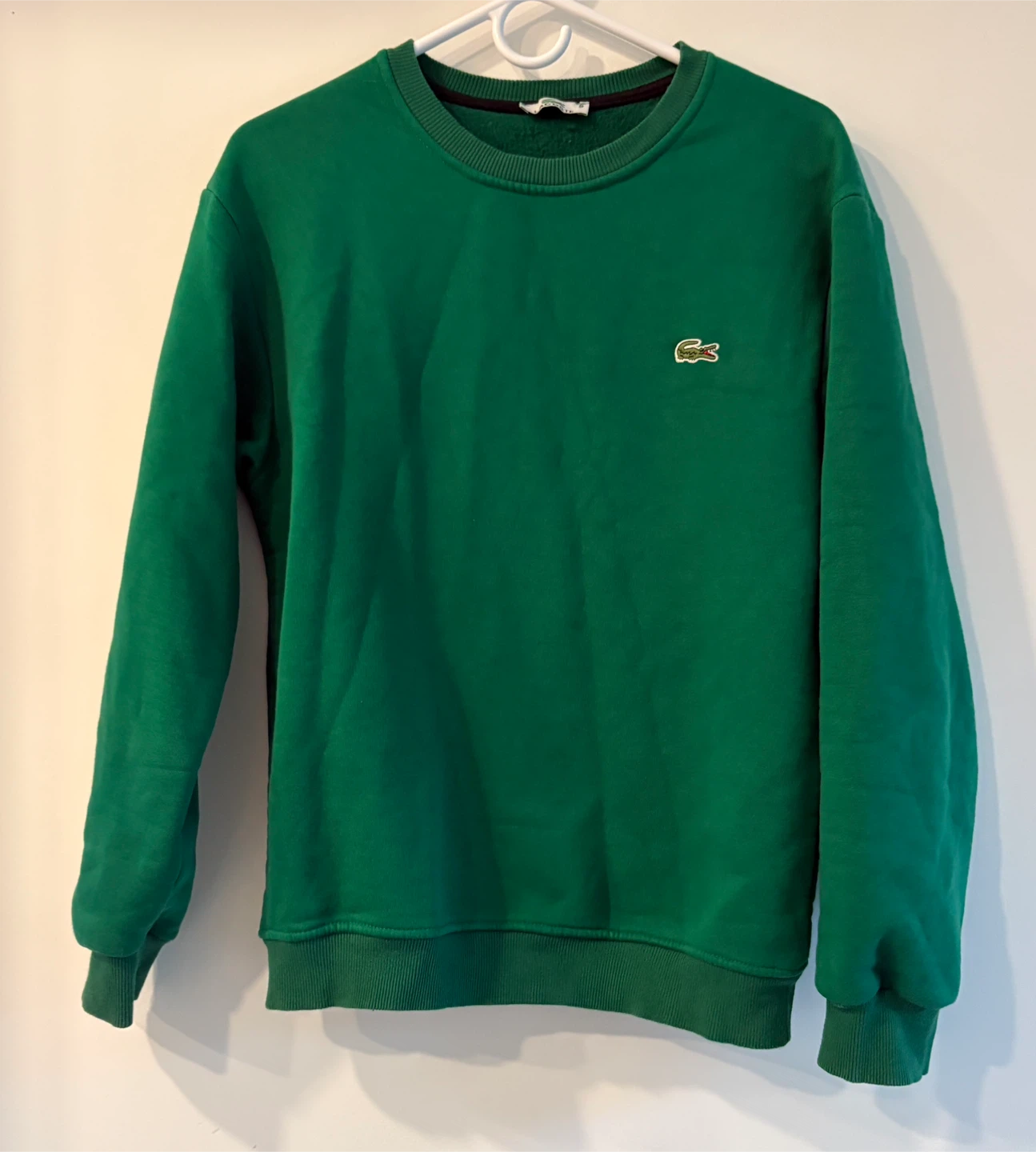Lacoste Green Crewneck Sweatshirt, Size S