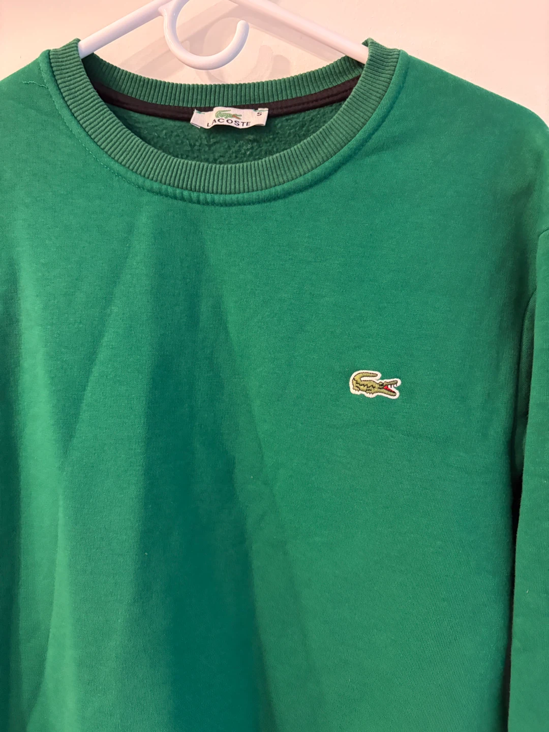 Lacoste Green Crewneck Sweatshirt, Size S - photo 3