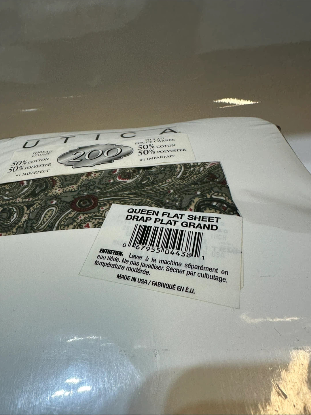 Utica Queen Flat Sheet & fitted sheet - photo 3