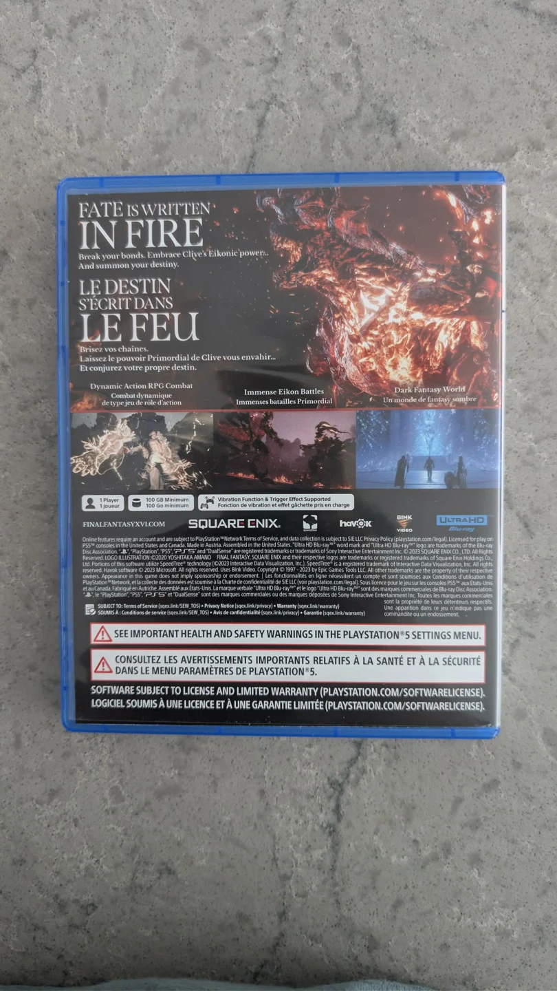 Final Fantasy XVI PS5 Video Game - photo 2