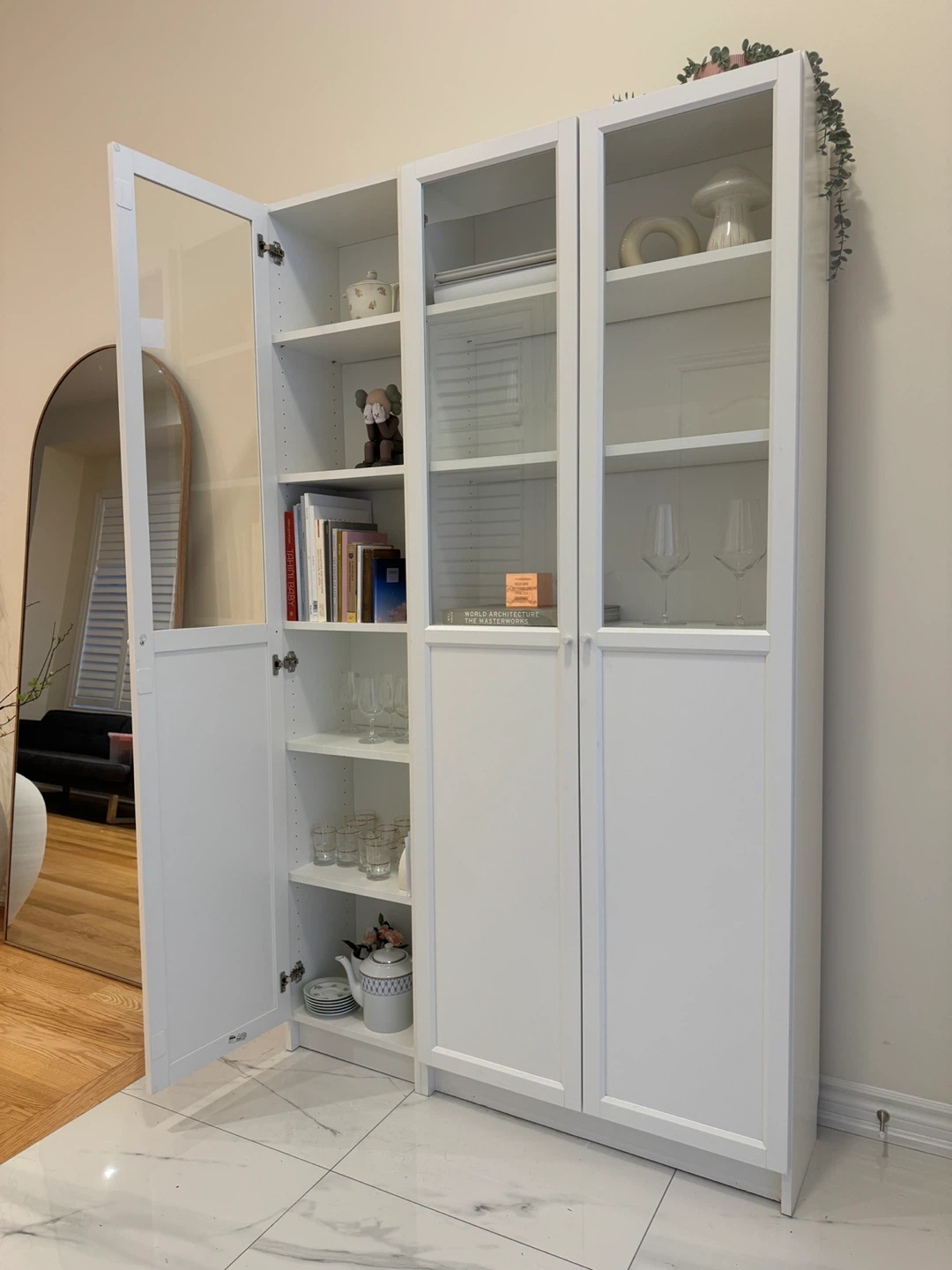 BILLY / OXBERG Bookcase (WHITE)