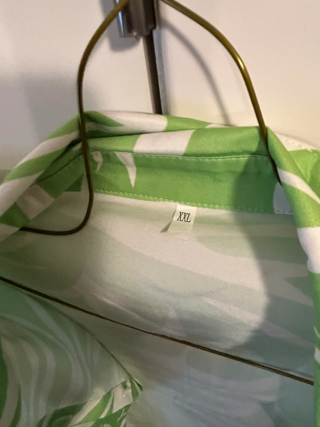 Green Palm Leaf Print Shirt XXL - photo 5