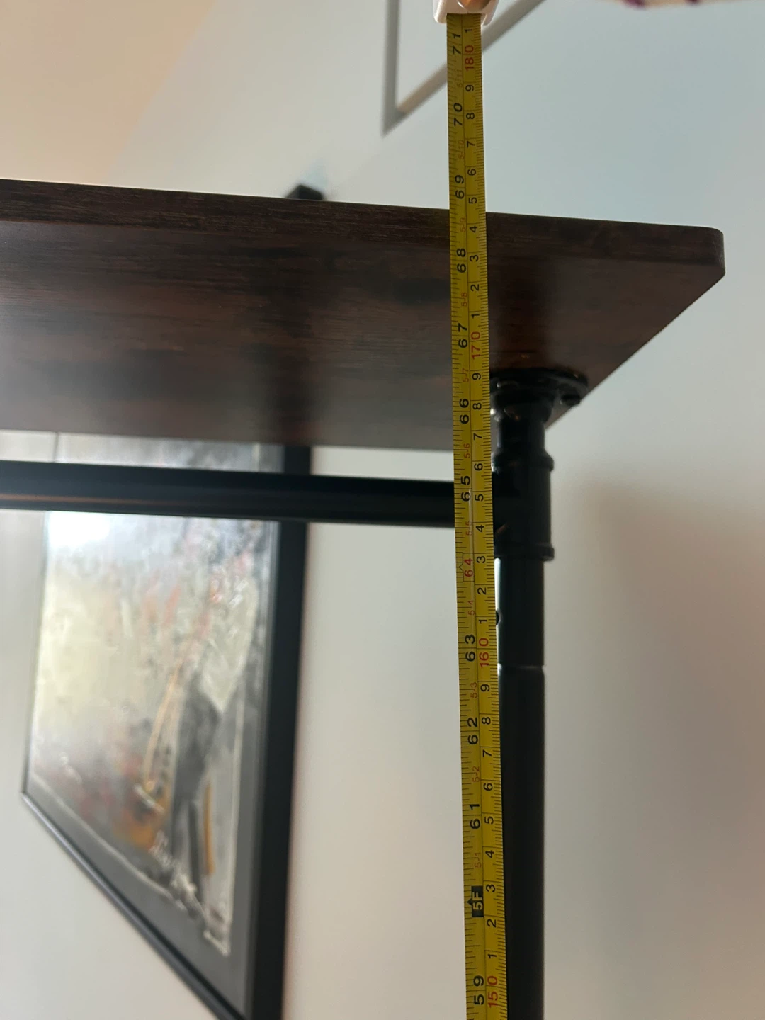 Industrial Pipe Clothing Rack with Shelves - photo 3