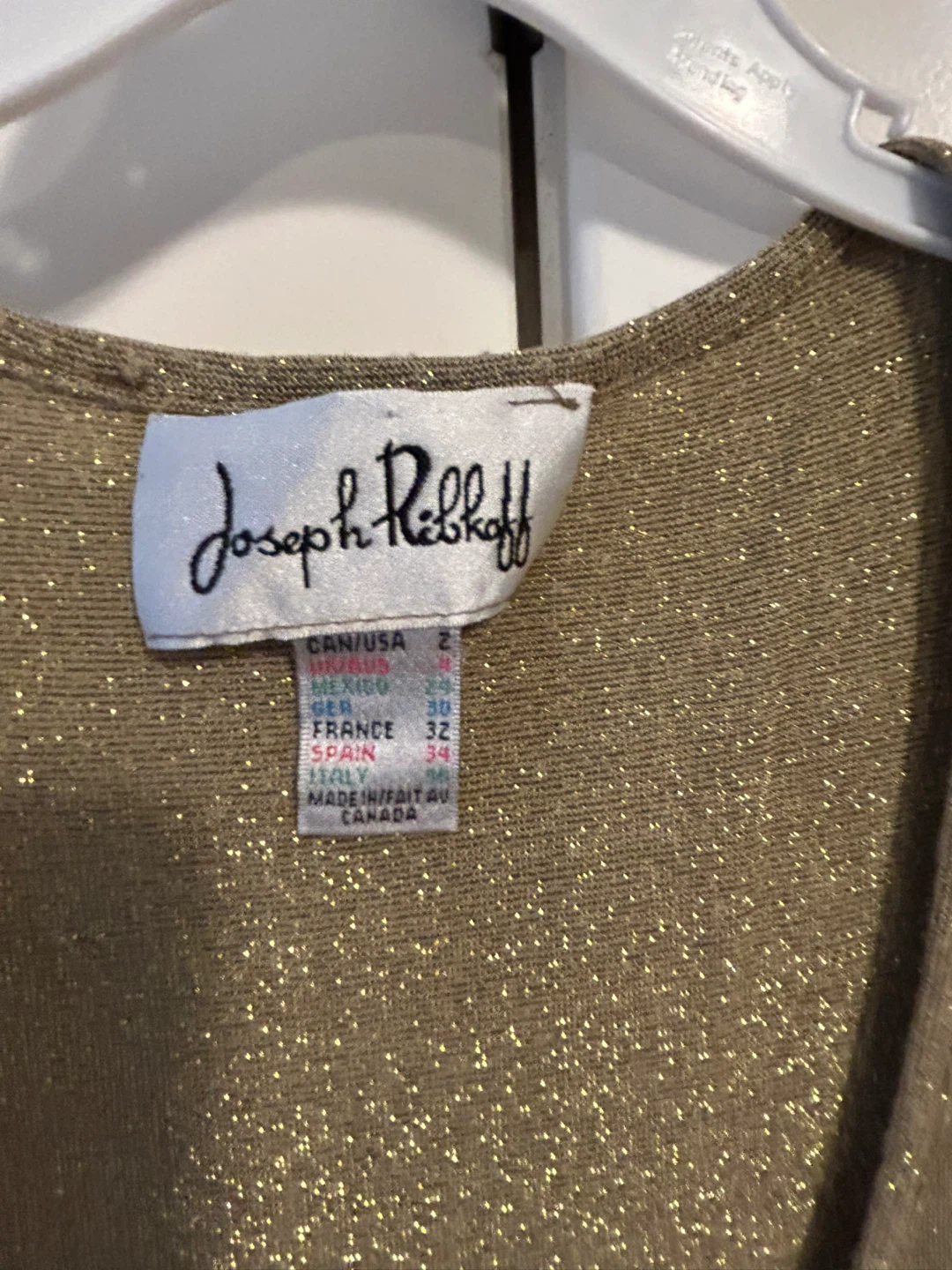 Joseph Ribkoff Sparkly Knit Tank Top Size 2 - photo 3