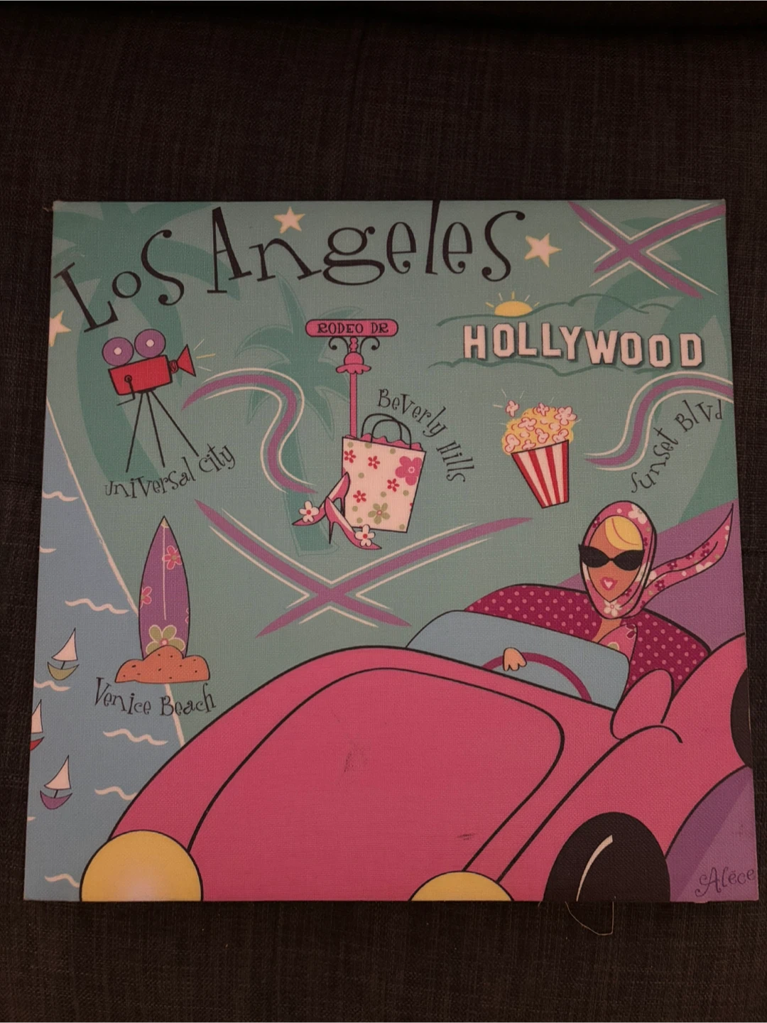 Los Angeles Themed Canvas Wall Art