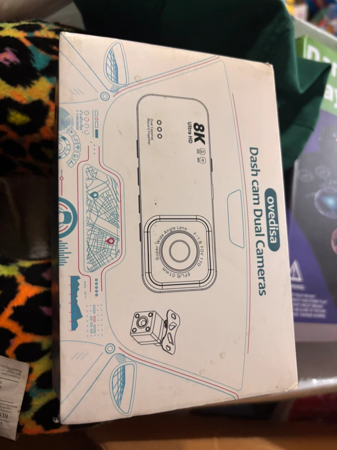 Ovedisa Dash Cam Dual Cameras 8K Ultra HD