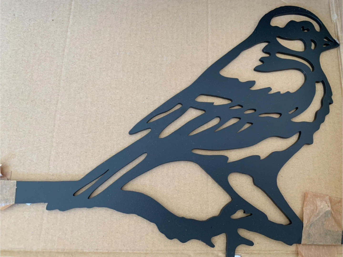 Metal Chickadee Bird Yard Decor - 12"x9" - photo 5